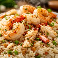 Shrimp and Crab Meat with Rice