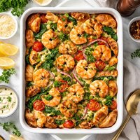 Shrimp and Croissant Brunch Casserole
