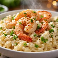 Shrimp and Goat Cheese Risotto
