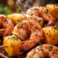 Shrimp and Mango Skewers
