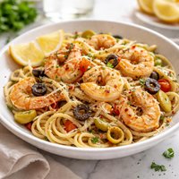 Shrimp and Olive Pasta