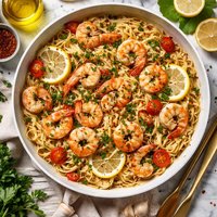 Shrimp and Pasta Bordelaise