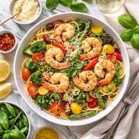 Shrimp and Pasta Primavera