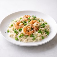Shrimp and Pea Risotto