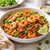Shrimp and Ramen Noodle Stir Fry