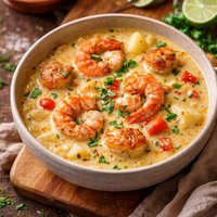 Shrimp and Scallop Chowder with Coconut Milk