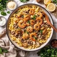 Shrimp and Scallop Stroganoff