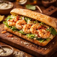 Shrimp Caesar Sandwich