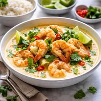 Shrimp in Curried Coconut Milk