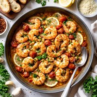 Shrimp in Roasted Garlic Sauce