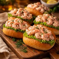 Shrimp Luncheon Sandwiches Pretty and Pink