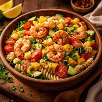 Shrimp Mango and Pasta Salad
