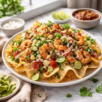 Shrimp Nachos Baja Derves