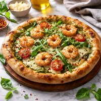 Shrimp Pesto Pizza