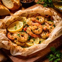 Shrimp Scampi En Cartoccio