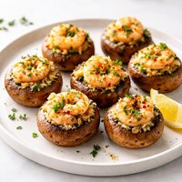 Shrimp Scampi Stuffed Mushroom Caps