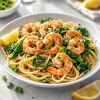 Shrimp Scampi with Spinach