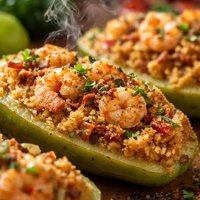 Shrimp Stuffed Mirlitons Nola Cuisine