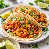 Shrimp Taco with Corn Salsa