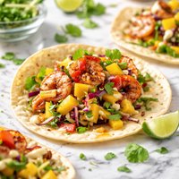 Shrimp Taco with Mango Slaw