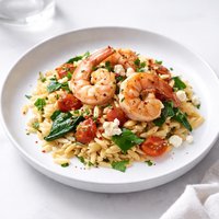 Shrimp W Feta and Orzo