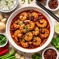Shrimp with Hot Sauce Szechuan Style