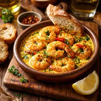 Shrimp with Spicy Saffron Sauce Tapas Fr