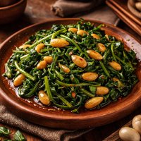 Siamese Watercress with Yellow Beans and Garlic