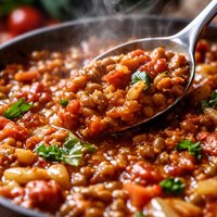 Sicilian Lentil Pasta Sauce