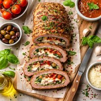 Sicilian Meat Roll Light Meatloaf