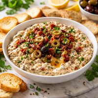 Silly Easy Sun Dried Tomato Olive Dip