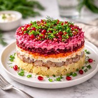 Silodka Pod Shuboy Herring Potato Beet Salad