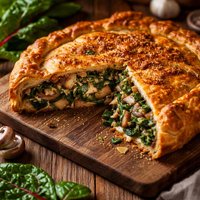 Silverbeet Swiss Chard and Mushroom Pie