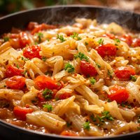 Simmered Cabbage and Tomatoes
