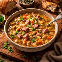 Simple and Easy Ham and Bean Soup
