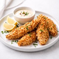 Simple Baked Crispy Coconut Chicken