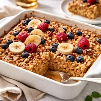 Simple Baked Oatmeal Lower Fat