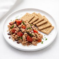 Simple Balsamic Tuna and Triscuits