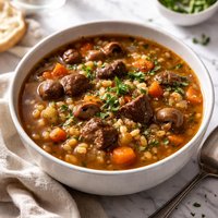Simple Beef and Barley Soup