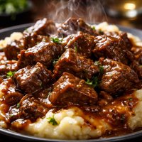 Simple Beef Tips and Gravy