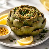 Simple Boiled Artichoke