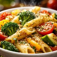 Simple Breaded Veggies Pasta