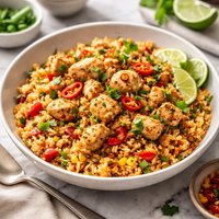 Simple Chicken and Rice with a Kick