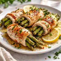 Simple Chicken Asparagus Rolls