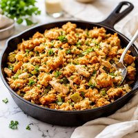 Simple Chicken Flavored Skillet Stuffing