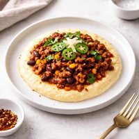 Simple Chili with Polenta