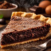 Simple Chocolate Chess Pie