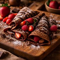 Simple Chocolate Crepes