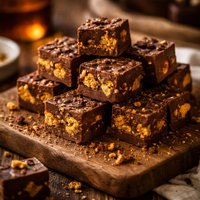 Simple Chocolate Honeycomb Fudge