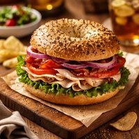 Simple Delicious Lunch Bagel